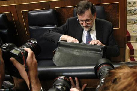 15/03/2017. Rajoy informa sobre el Consejo Europeo. El presidente del Gobierno, Mariano Rajoy, antes de la sesión plenaria donde informará d...